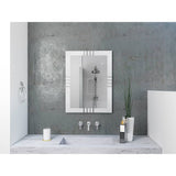 Espejo de Baño Dali Plateado 60x80cm Rectangular con Sandblasting - Espejos de Baño | Bylmo