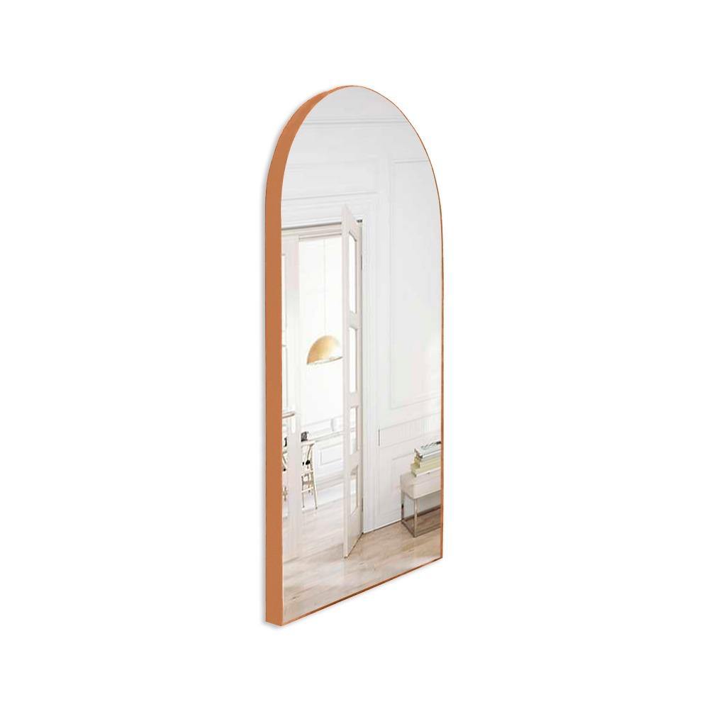 Espejo de Pared Ibiza Dorado 40x80cm Arco Superior con Marco Metalico - Espejos Decorativos | Bylmo