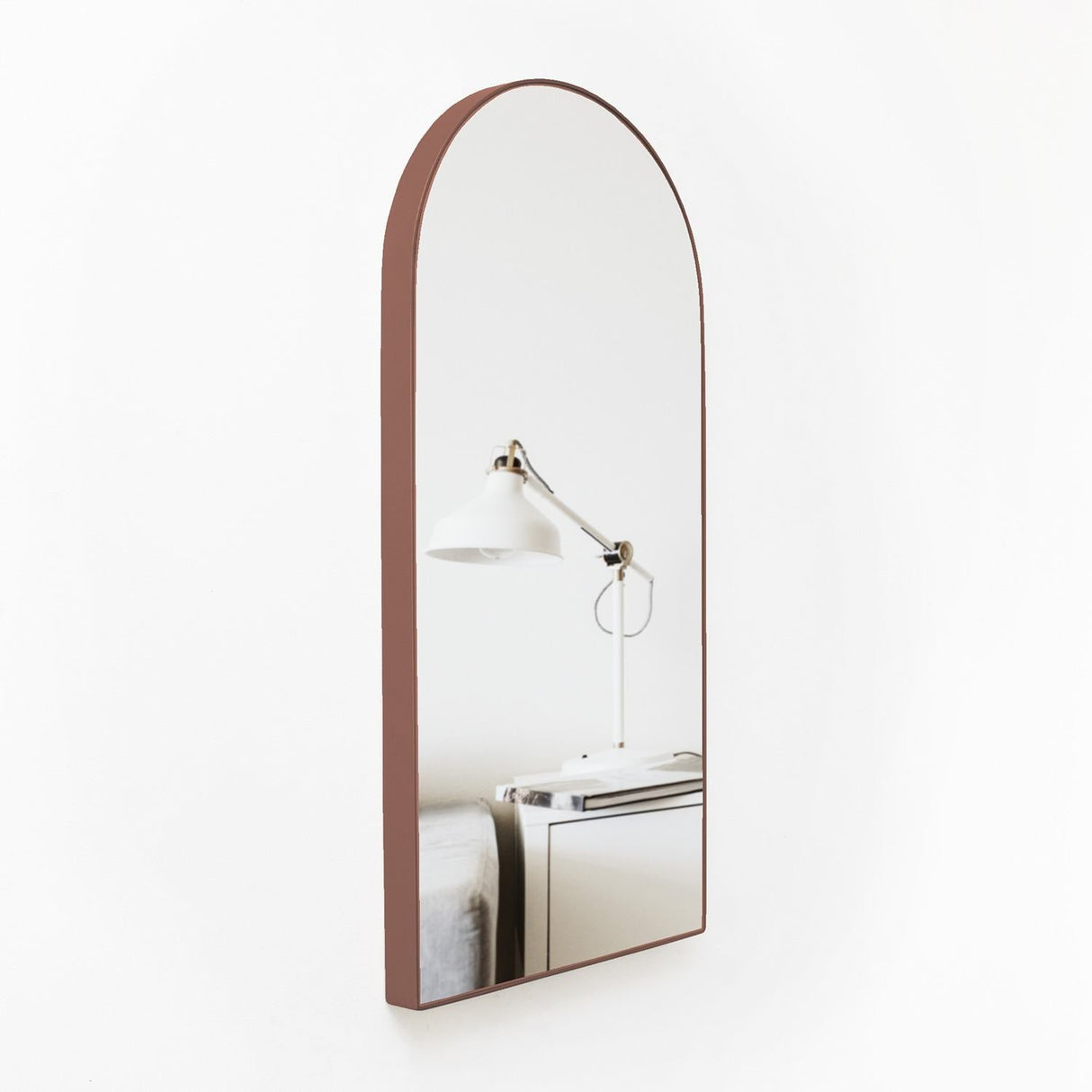 Espejo de Pared Ibiza Cobre 50x100cm Arco Superior con Marco Metalico - Espejos Decorativos | Bylmo