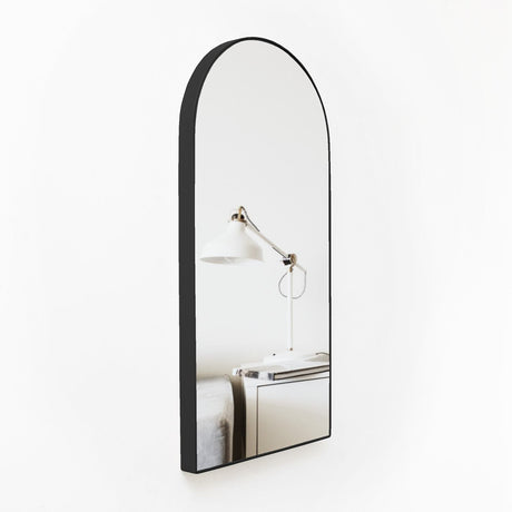 Espejo de Pared Ibiza Negro 60x120cm Arco Superior con Marco Metalico - Espejos Decorativos | Bylmo