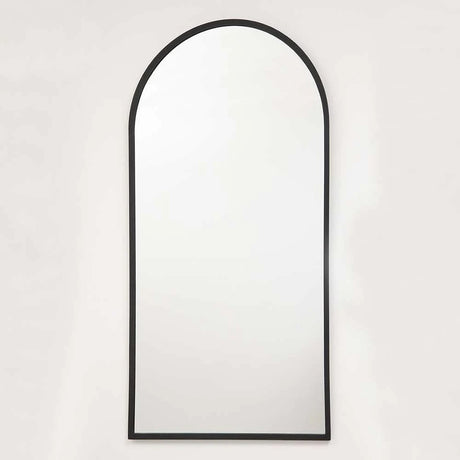 Espejo de Pared Negro 60x120cm Arco Superior con Marco En Madera - Espejos Decorativos | Bylmo