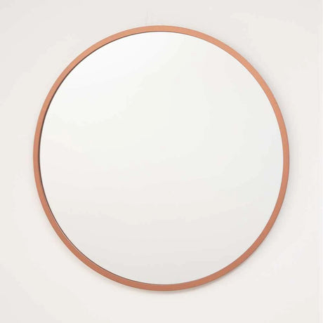 Espejo Olivar Redondo 100 cm Oro rosa - Espejos Decorativos | Bylmo