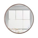 Espejo de Pared Osaka Cobre 120x120cm Redondo con Marco Metalico - Espejos Decorativos | Bylmo