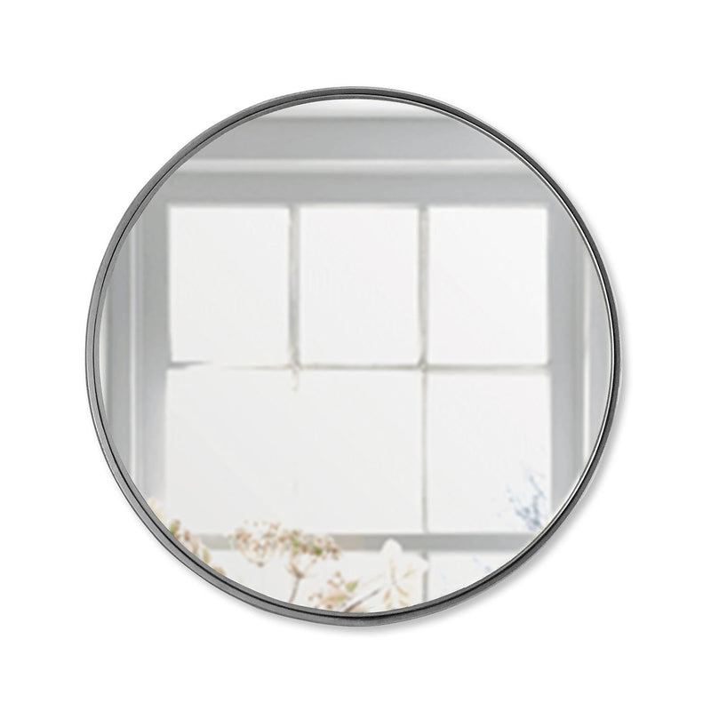 Espejo Osaka Circular 120 cm Plata Decorativo