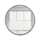 Espejo de Pared Osaka Plata 60x60cm Redondo con Marco Metalico - Espejos Decorativos | Bylmo