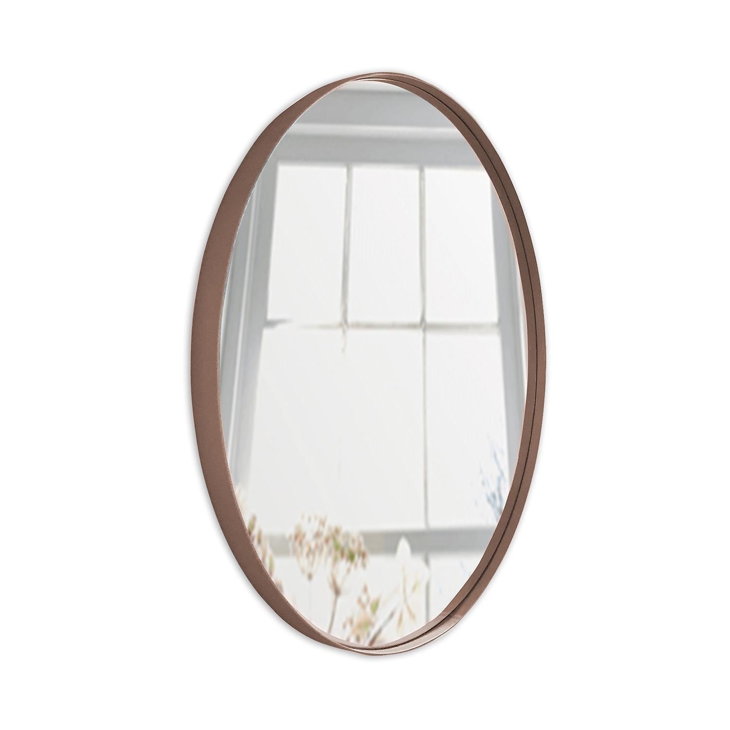 Espejo de Pared Osaka Cobre 70x70cm Redondo con Marco Metalico - Espejos Decorativos | Bylmo