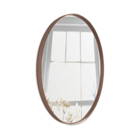 Espejo de Pared Osaka Cobre 90x90cm Redondo con Marco Metalico - Espejos Decorativos | Bylmo