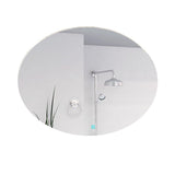 Espejo de Baño Ovalle Plateado 90x65cm Redondo y con Iluminiación Led - Espejos de Baño | Bylmo