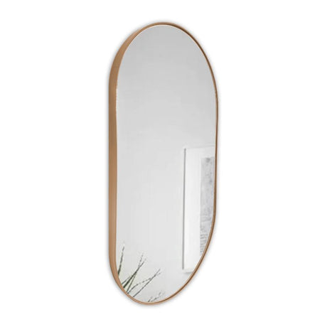 Espejo de Pared Ovalado Negro 100x50cm Ovalado con Marco Metalico - Espejos Decorativos | Bylmo