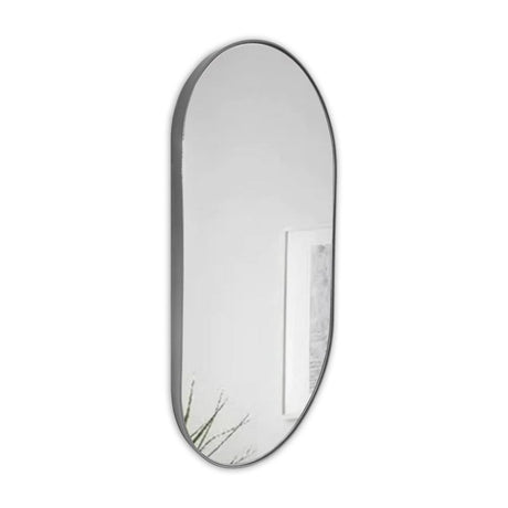 Espejo de Pared Ovalado Negro 100x50cm Ovalado con Marco Metalico - Espejos Decorativos | Bylmo