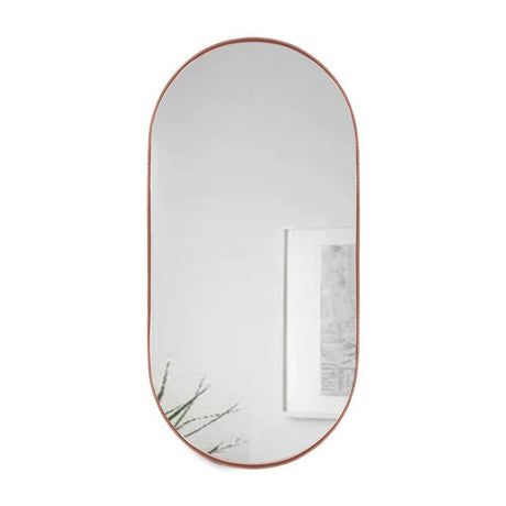 Espejo de Pared Ovalado Negro 100x50cm Ovalado con Marco Metalico - Espejos Decorativos | Bylmo