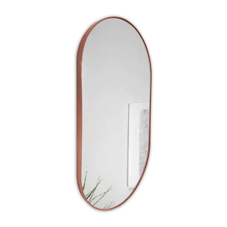 Espejo de Pared Ovalado Negro 100x50cm Ovalado con Marco Metalico - Espejos Decorativos | Bylmo