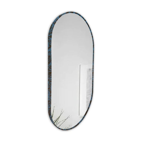 Espejo de Pared Ovalado Negro 100x50cm Ovalado con Marco Metalico - Espejos Decorativos | Bylmo