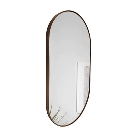 Espejo de Pared Ovalado Negro 100x50cm Ovalado con Marco Metalico - Espejos Decorativos | Bylmo