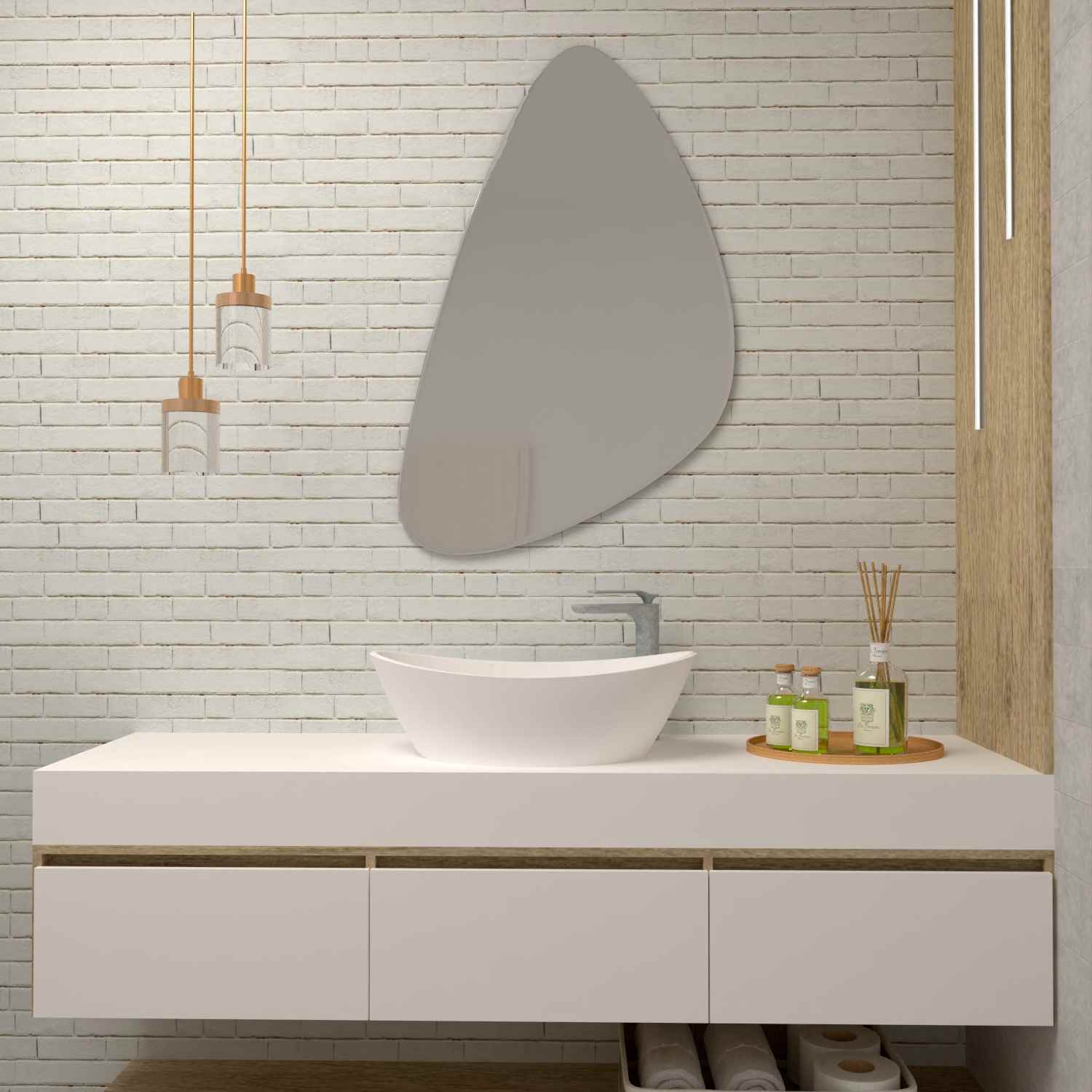 Espejo Owen Forma Irregular 65 cm Decorativo - Espejos Decorativos | Bylmo