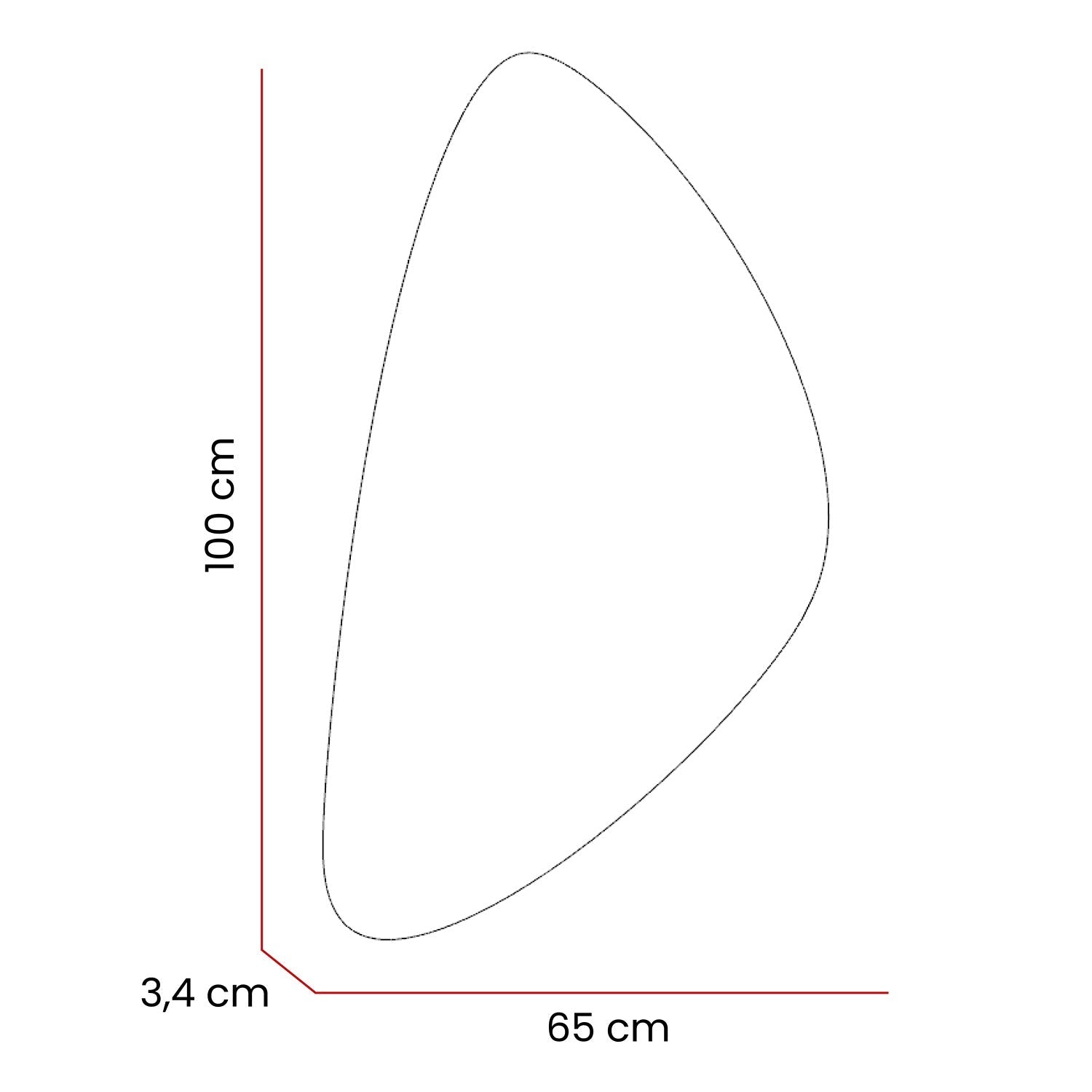 Espejo Owen Forma Irregular 65 cm Decorativo - Espejos Decorativos | Bylmo