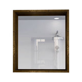 Espejo de Baño Parma Cafe 53.6x63.6cm Cuadrado y con Marco En Madera - Espejos de Baño | Bylmo