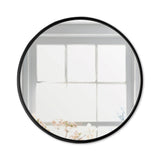 Espejo de Pared Osaka Plata 80x80cm Redondo con Marco Metalico - Espejos Decorativos | Bylmo