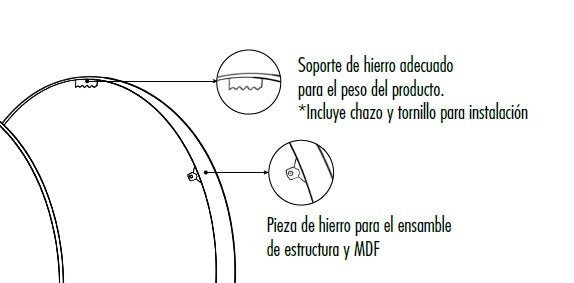 Espejo de Pared Osaka Plata 80x80cm Redondo con Marco Metalico - Espejos Decorativos | Bylmo