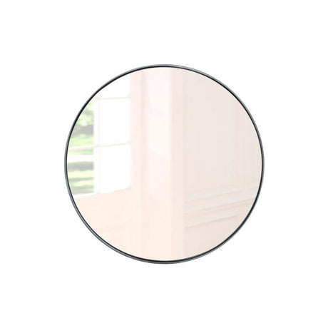 Espejo de Pared Plata 60x60cm Redondo con Marco Metalico - Espejos Decorativos | Bylmo