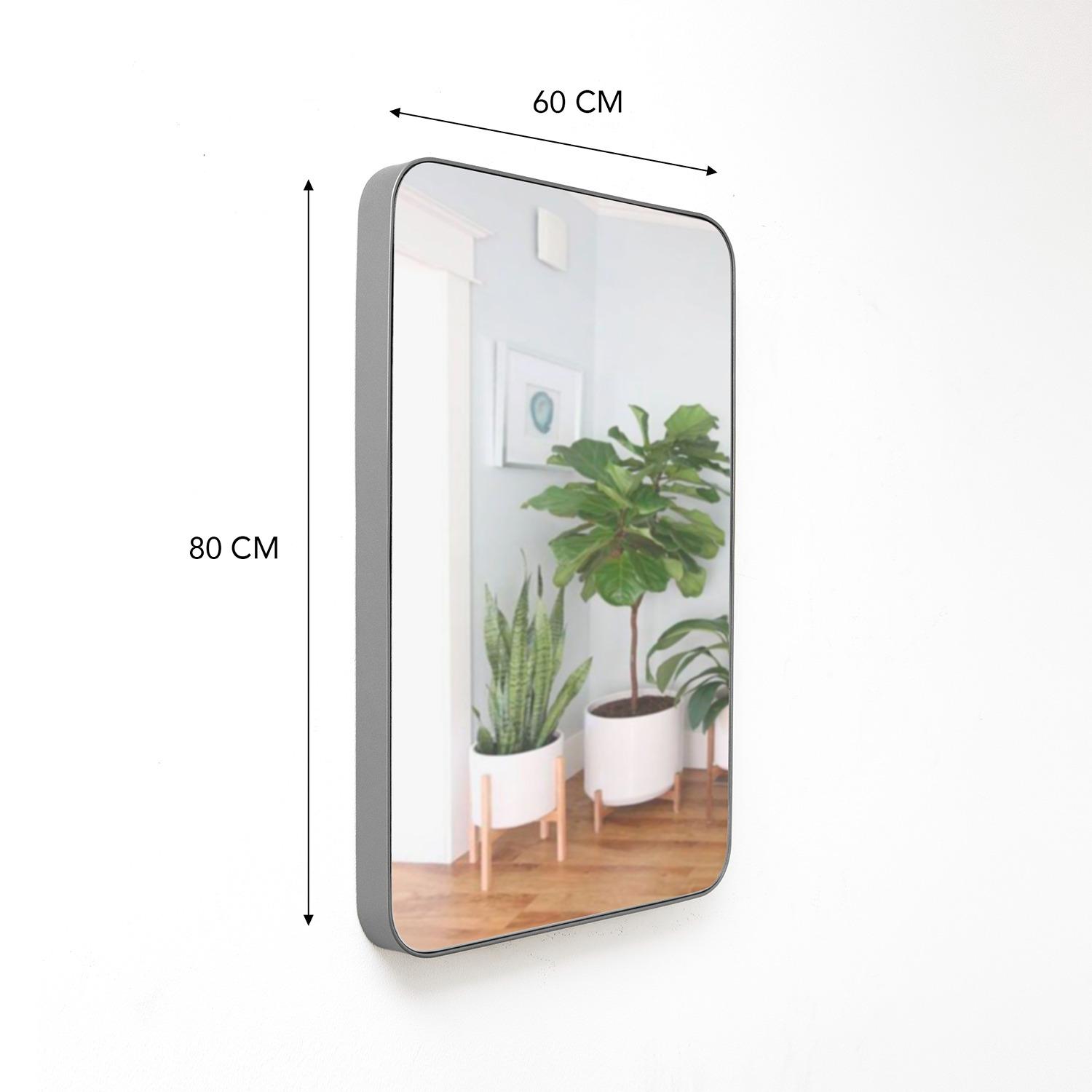 Espejo de Pared Salamanca Plata 60x80cm Rectangular con Marco Metalico - Espejos Decorativos | Bylmo