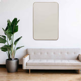 Espejo de Pared Salamanca Dorado 80x110cm Rectangular con Marco Metalico - Espejos Decorativos | Bylmo