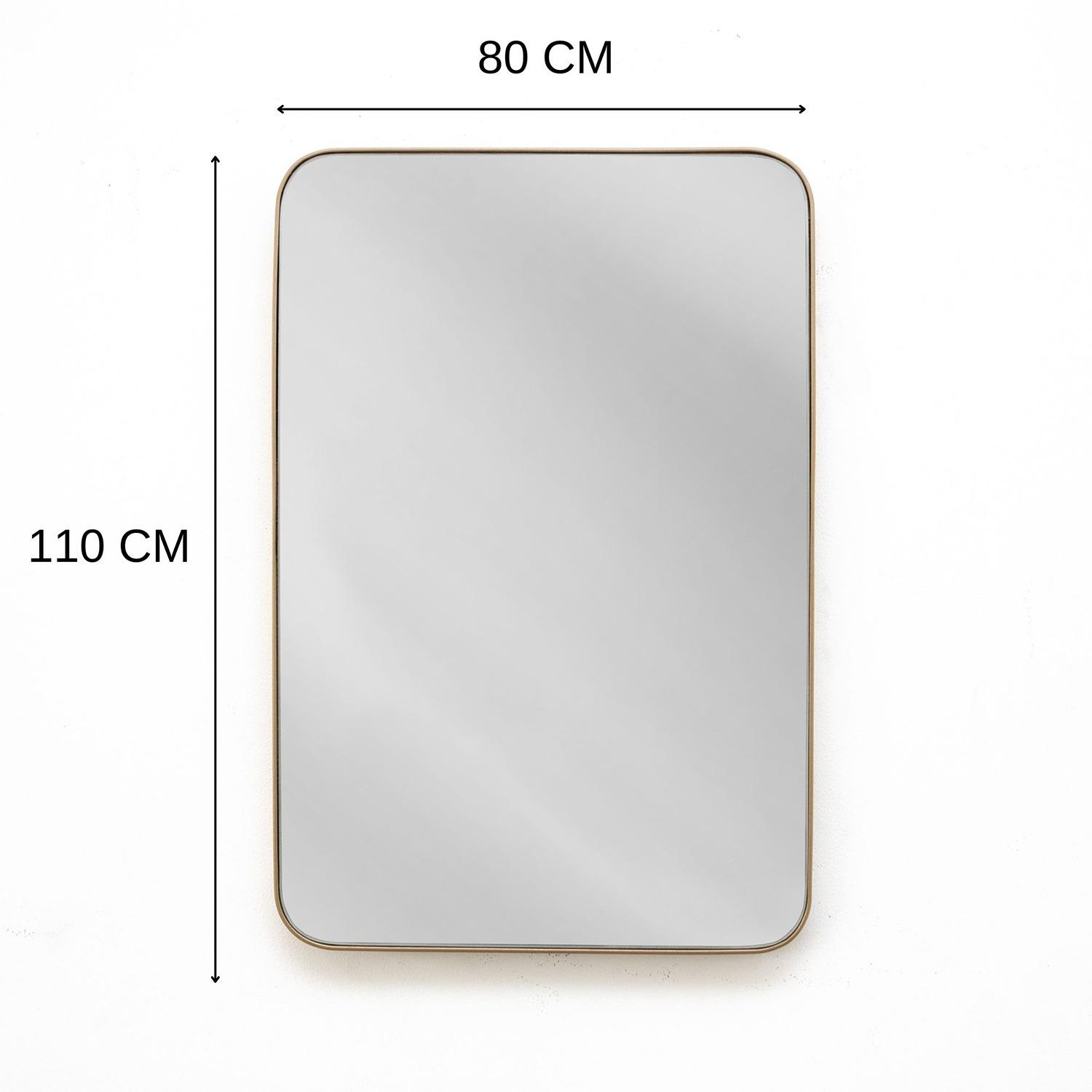 Espejo de Pared Salamanca Dorado 80x110cm Rectangular con Marco Metalico - Espejos Decorativos | Bylmo