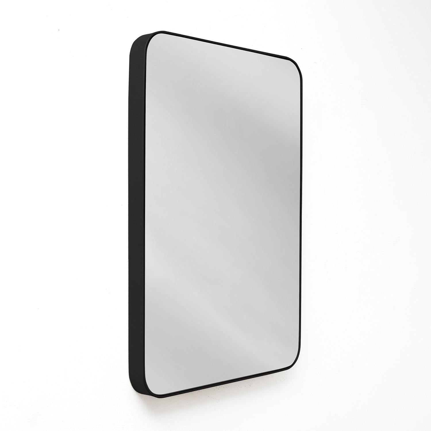 Espejo de Pared Salamanca Negro 80x110cm Rectangular con Marco Metalico - Espejos Decorativos | Bylmo