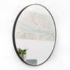 Espejo Scintilla Circular 100 cm Negro Decorativo