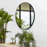 Espejo Scintilla Circular 110 cm Negro Decorativo