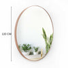Espejo Scintilla Circular 120 cm Cobre Decorativo