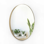 Espejo Scintilla Circular 90 cm Dorado Decorativo