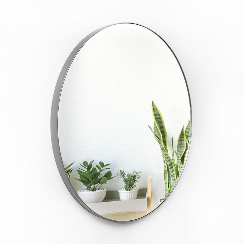 Espejo Scintilla Circular 90 cm Plata Decorativo