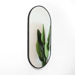 Espejo Scintilla Ovalado 40 cm Negro Decorativo