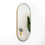 Espejo Scintilla Ovalado 60 cm Dorado Decorativo
