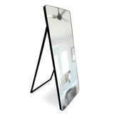 Espejo de Piso Tanger Negro 60x160cm Rectangular con Marco y Soporte Metálico - Espejos Decorativos | Bylmo