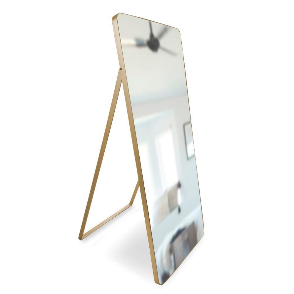 Espejo de Piso Tanger Negro 60x160cm Rectangular con Marco y Soporte Metálico - Espejos Decorativos | Bylmo