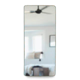 Espejo de Piso Tanger Negro 60x160cm Rectangular con Marco y Soporte Metálico - Espejos Decorativos | Bylmo