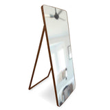 Espejo de Piso Tanger Negro 60x160cm Rectangular con Marco y Soporte Metálico - Espejos Decorativos | Bylmo