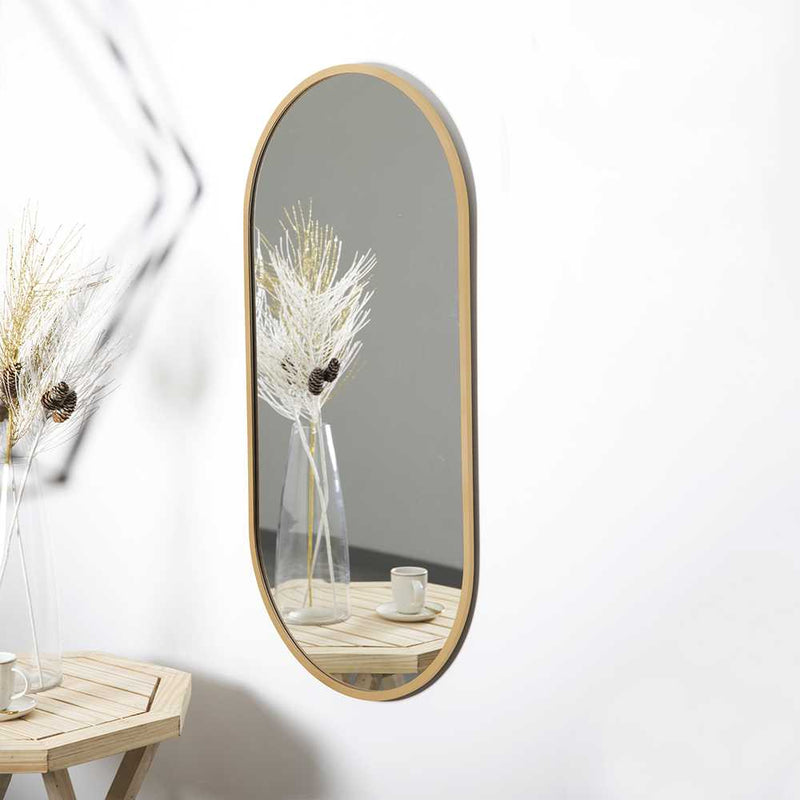 Espejo Torrejon Ovalado 40 cm Dorado