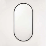 Espejo Torrejon Ovalado 40 cm Negro