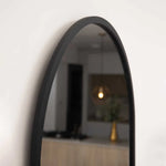 Espejo Torrejon Ovalado 40 cm Negro