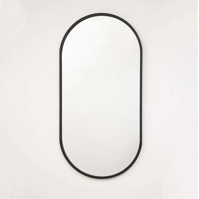 Espejo Torrejon Ovalado 60 cm Negro