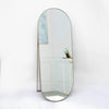 Espejo de Piso Mayorca Ovalado 70 cm Dorado Decorativo