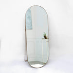 Espejo de Piso Mayorca Ovalado 80 cm Dorado Decorativo