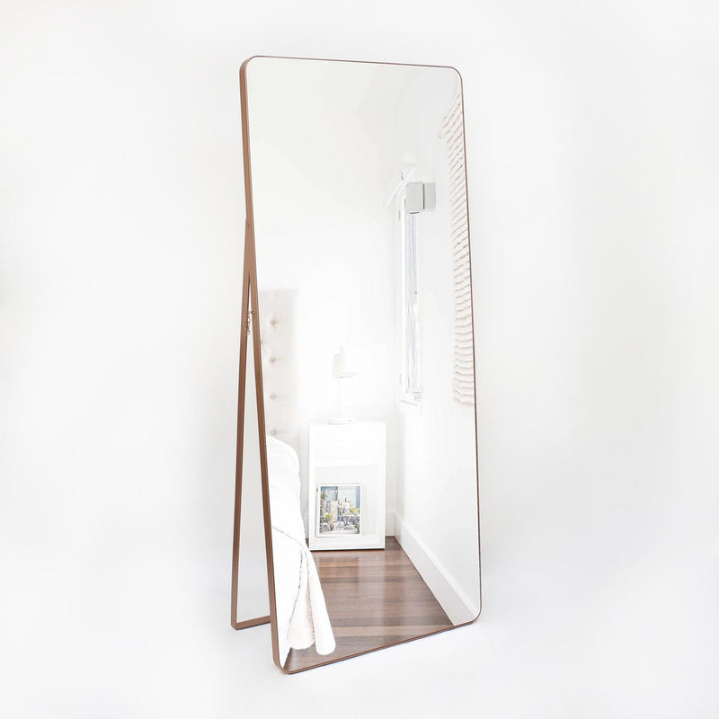 Espejo de Piso Tánger Rectangular 70 cm Cobre Decorativo