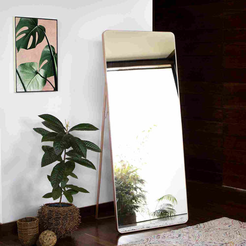 Espejo de Piso Tánger Rectangular 80 cm Cobre Decorativo