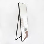 Espejo de Piso Tánger Rectangular 80 cm Negro Decorativo