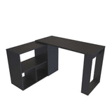 Escritorio en L Quadratta Wengue 126 cm Transformable con Entrepaños - Escritorios y Archivadores | Bylmo