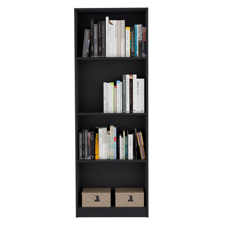 Estantería Home Wengue 63x181cm con Cuatro Compartimientos - Bibliotecas y Estanterías | Bylmo